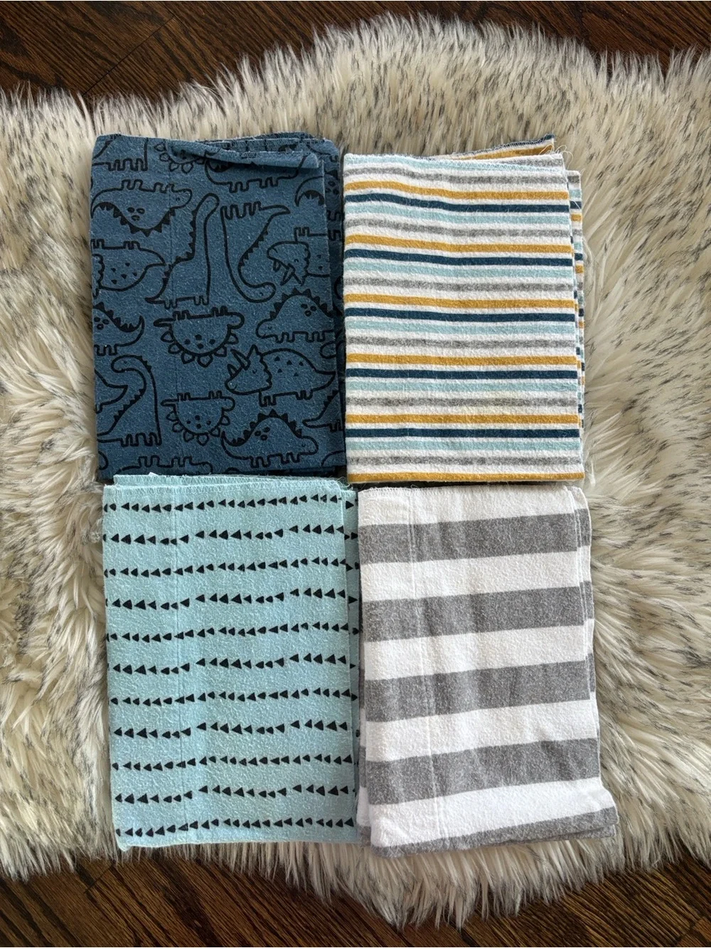 Gerber Baby Boys 8-Pack Cotton Flannel Burp Cloths